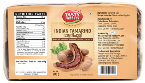 Picture of Indian Tamarind /  Valan Puli (Tasty Nibbles) 200 g