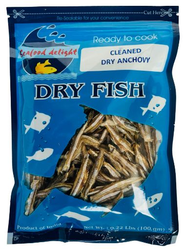 Picture of Cleaned Dried Anchovy Big / Unakka Netholi Big (Daily Delight) 100 g