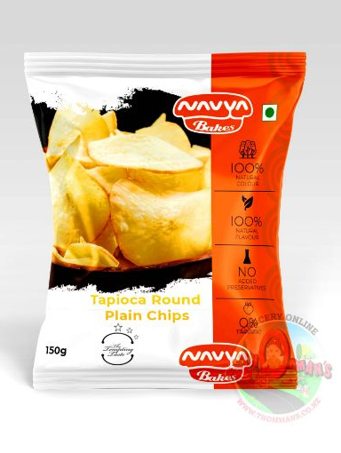 Picture of Tapioca Round Plain Chips(Navya) 150 gm