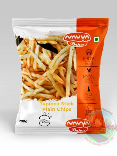 Picture of Tapioca Stick Plain Chips (Navya) 200 gm